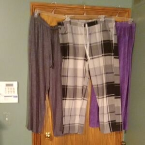 Three Pair Women's Lounge/Pajama Bottoms
